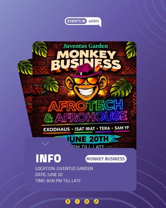 Afrotech, afrohouse, and good vibes all night long