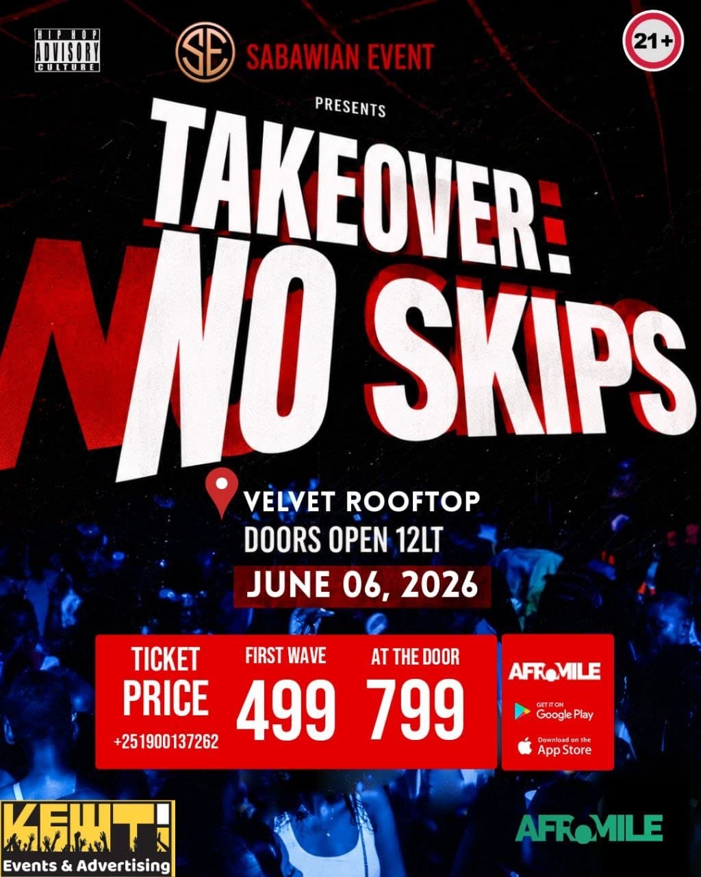 o skips, no stops